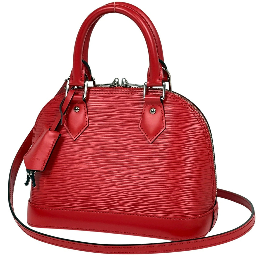 Louis Vuitton Alma Handbag Epi Leather Coquelicot Red
